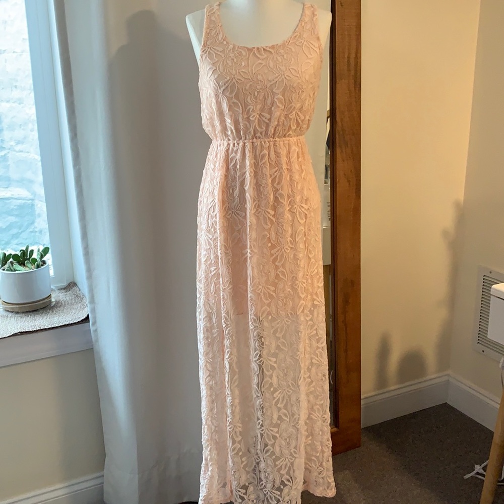 Francesca’s, Alya Brand Lace Maxi Dress